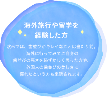 海外旅行や留学を経験した方